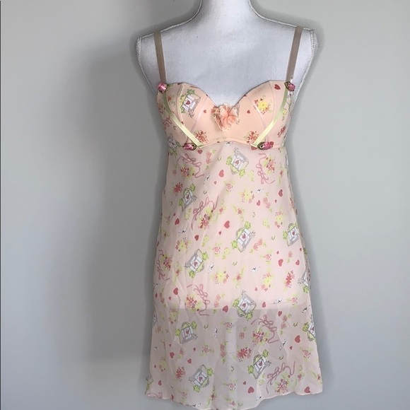 Cottagecore Bird Cage Ribbon Babydoll - Picture 8 of 8